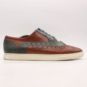 Undandy Wingtip Brown Green Men's Size EU 45 Leather Oxford Shoes Sneakers
